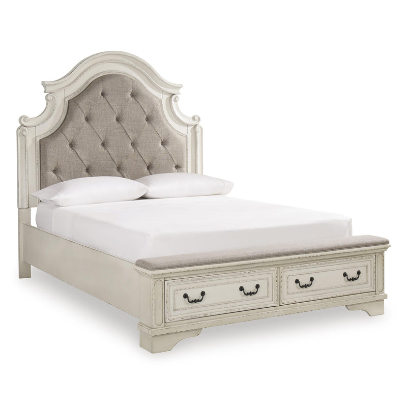 Size_Queen -- Signature Design by Ashley Realyn Upholstered Platform Bed with Storage IMAGE 1