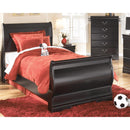  Size_Twin -- Huey Vineyard B128B5 Twin Sleigh Bed IMAGE 2