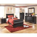 Size_Twin -- Huey Vineyard B128B5 Twin Sleigh Bed IMAGE 3