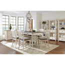  Signature Design by Ashley Bolanburg Counter Height Dining Table with Pedestal Base D647-32 IMAGE 9