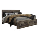  Size_King -- Derekson B200B14 King Panel Bed with 2 Storage Drawers IMAGE 1