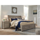 Size_King -- Lettner B733B8 King Sleigh Bed with 2 Storage Drawers IMAGE 3