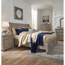  Size_California King -- Lettner B733B9 California King Sleigh Bed with 2 Storage Drawers IMAGE 7
