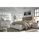  Size_California King -- Kanwyn B777 California King Upholstered Panel Storage Bed IMAGE 11