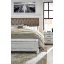  Size_California King -- Kanwyn B777 California King Upholstered Panel Storage Bed IMAGE 9