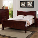  Size_Queen -- Louis Philip B3850-Q Queen Sleigh Bed IMAGE 1