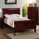 Size_Twin -- Louis Philip B3850-T Twin Sleigh Bed IMAGE 1