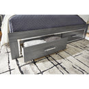  Size_King -- Lodanna B214B11 King Panel Bed with 2 Storage Drawers IMAGE 3