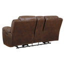  Manufacturer Color_Chocolate Motion Type_Reclining -- Stoneland 3990494 Double Reclining Loveseat with Console IMAGE 3