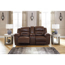  Manufacturer Color_Chocolate Motion Type_Reclining -- Stoneland 3990494 Double Reclining Loveseat with Console IMAGE 4