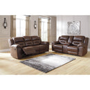  Manufacturer Color_Chocolate Motion Type_Reclining -- Stoneland 3990494 Double Reclining Loveseat with Console IMAGE 6