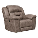  Manufacturer Color_Fossil Motion Type_Power -- Stoneland 3990598 Power Rocker Recliner IMAGE 2