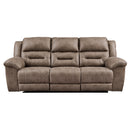  Manufacturer Color_Fossil Motion Type_Reclining -- Stoneland 3990588 Reclining Sofa IMAGE 1