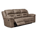  Manufacturer Color_Fossil Motion Type_Reclining -- Stoneland 3990588 Reclining Sofa IMAGE 2