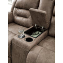  Manufacturer Color_Fossil Motion Type_Power Recline -- Stoneland 3990596 Double Reclining Power Loveseat with Console IMAGE 7