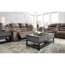  Manufacturer Color_Fossil Motion Type_Power Recline -- Stoneland 3990596 Double Reclining Power Loveseat with Console IMAGE 8