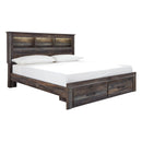  Size_King -- Drystan B211B27 King Bookcase Bed with 2 Storage Drawers IMAGE 1
