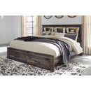  Size_King -- Drystan B211B27 King Bookcase Bed with 2 Storage Drawers IMAGE 2