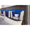  Size_King -- Drystan B211B27 King Bookcase Bed with 2 Storage Drawers IMAGE 3