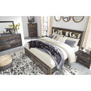  Size_King -- Drystan B211B27 King Bookcase Bed with 2 Storage Drawers IMAGE 7
