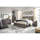  Size_King -- Drystan B211B27 King Bookcase Bed with 2 Storage Drawers IMAGE 8