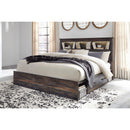 Size_King -- Drystan B211B51 King Bookcase Bed with 2 Storage Drawers IMAGE 2