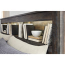  Size_King -- Drystan B211B51 King Bookcase Bed with 2 Storage Drawers IMAGE 4