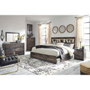  Size_King -- Drystan B211B51 King Bookcase Bed with 2 Storage Drawers IMAGE 6