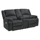  Motion Type_Power Recline -- Draycoll 7650496 Double Reclining Power Loveseat with Console IMAGE 1