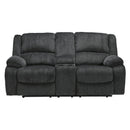 Motion Type_Power Recline -- Draycoll 7650496 Double Reclining Power Loveseat with Console IMAGE 3