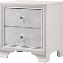  Crown Mark Lyssa B4310-2 Nightstand - Frost IMAGE 1