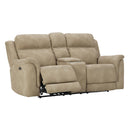  Manufacturer Color_Sand -- Next-Gen DuraPella 5930218 Power Reclining Loveseat with Console and Adjustable Headrest IMAGE 3