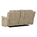  Manufacturer Color_Sand -- Next-Gen DuraPella 5930218 Power Reclining Loveseat with Console and Adjustable Headrest IMAGE 5