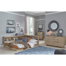  Size_Full -- Oliah EB2270B2 Full Bookcase Storage Bed IMAGE 9