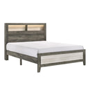  Size_Queen -- Rhett B8170-Q-BED Queen Bookcase Bed IMAGE 1
