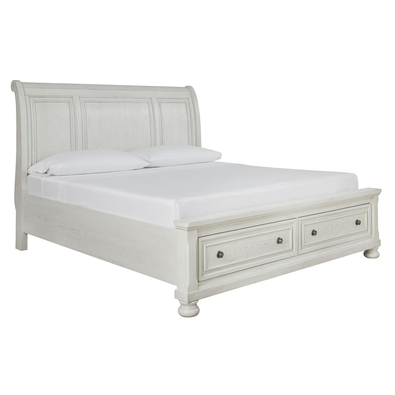  Size_King -- Robbinsdale B742B8 King Sleigh Bed with Storage IMAGE 1