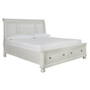  Size_King -- Robbinsdale B742B8 King Sleigh Bed with Storage IMAGE 1