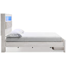  Size_King -- Altyra B2640B30 King Upholstered Bookcase Bed with Storage IMAGE 3