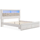  Size_King -- Altyra B2640B30 King Upholstered Bookcase Bed with Storage IMAGE 5