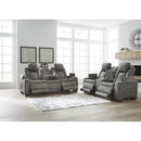  Manufacturer Color_Slate -- Next-Gen DuraPella 2200418 Power Reclining Loveseat with Console and Adjustable Headrest IMAGE 13