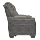  Manufacturer Color_Slate -- Next-Gen DuraPella 2200418 Power Reclining Loveseat with Console and Adjustable Headrest IMAGE 3