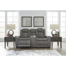  Manufacturer Color_Slate -- Next-Gen DuraPella 2200418 Power Reclining Loveseat with Console and Adjustable Headrest IMAGE 5