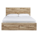  Size_Queen -- Hyanna B1050B4 Queen Panel Storage Bed IMAGE 2