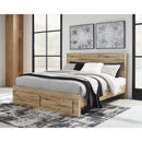  Size_Queen -- Hyanna B1050B4 Queen Panel Storage Bed IMAGE 5