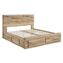  Size_Queen -- Hyanna B1050B6 Queen Panel Storage Bed with 1 Under Bed Storage Drawer IMAGE 4