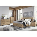  Size_Queen -- Hyanna B1050B6 Queen Panel Storage Bed with 1 Under Bed Storage Drawer IMAGE 6