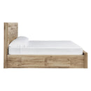  Size_Queen -- Hyanna B1050B8 Queen Panel Storage Bed with 2 Under Bed Storage Drawers IMAGE 3