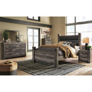  Size_Queen -- Wynnlow B440B7 Queen Upholstered Poster Bed IMAGE 3