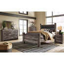  Size_Queen -- Wynnlow B440B7 Queen Upholstered Poster Bed IMAGE 4