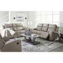  Manufacturer Color_Pebble -- Lavenhorne 6330789 Reclining Sofa with Drop Down Table IMAGE 12